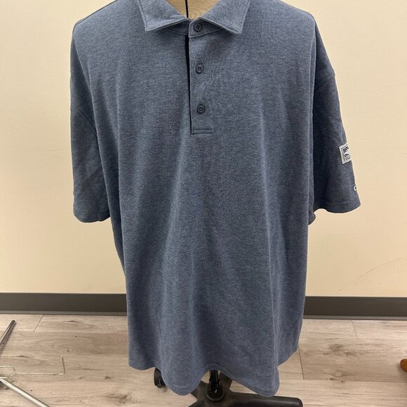 Tyndale Polo Shirt Blue Fire Resistant Size 5x - Picture 1 of 3